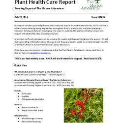 Plant Health Care Report, Issue 2014.14