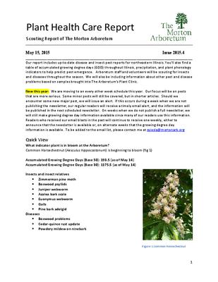 Plant Health Care Report, Issue 2015.4
