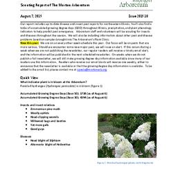Plant Health Care Report, Issue 2015.10