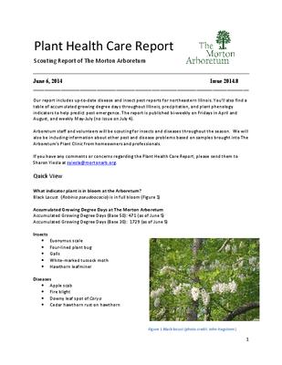 Plant Health Care Report, Issue 2014.8