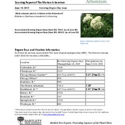 Plant Health Care Report: 2015, June 19 Growing Degree Day issue