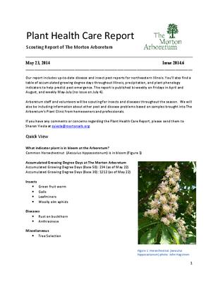 Plant Health Care Report, Issue 2014.6