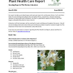 Plant Health Care Report, Issue 2014.10