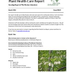 Plant Health Care Report, Issue 2014.8