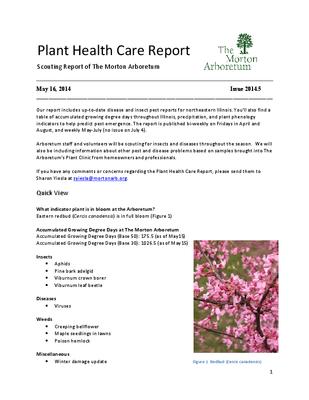 Plant Health Care Report, Issue 2014.5