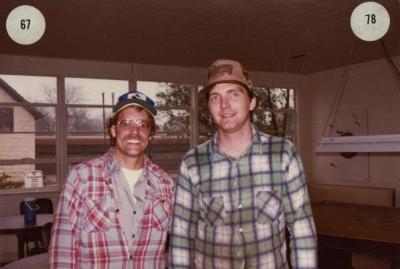 Carpentry department staff, Gary Grisko and Joe Strzelczk
