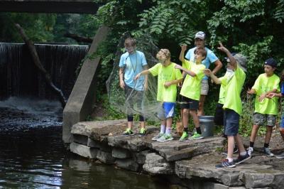 Campers at Summer Science Camp