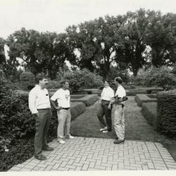 Arboretum staff in Hedge Garden