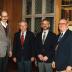 George Ware Retirement Party in Founders Room - (L to R): Gary Watson, George Ware, Christopher Dunn, Virgil Howe