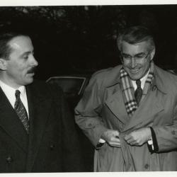 Dr. Gerry Donnelly and Illinois Governor Jim Edgar during visit to The Morton Arboretum