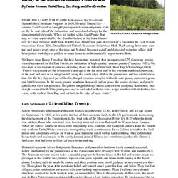 History of the Morton Arboretum's East Prairie