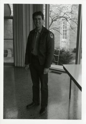 Dave Cascarano in rotunda of Administration Building