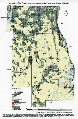 Vegetation of the Chicago Region as Mapped by the Public Land Survey 1821-1845