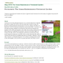 May 2014: The Know Maintenance Perennial Garden