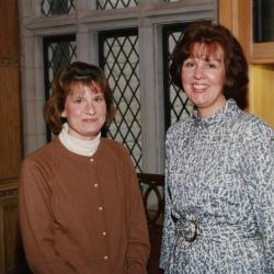 George Ware Retirement Party in Founders Room - Linda Kovach (left) and Susan Klatt