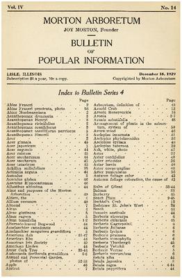 Bulletin of Popular Information V. 04 No. 14 Index