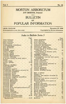 Bulletin of Popular Information V. 05 No. 13 Index