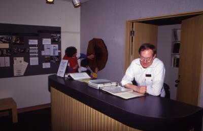 Ed Hedborn at Plant Clinic desk