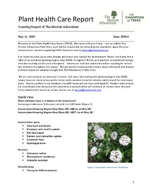 Plant Health Care Report, Issue 2018.4