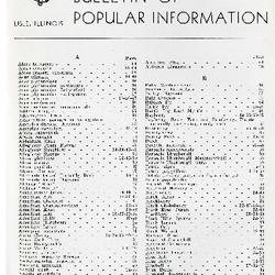 Bulletin of Popular Information V. 17 Index