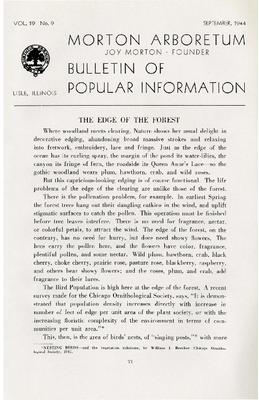 Bulletin of Popular Information V. 19 No. 09