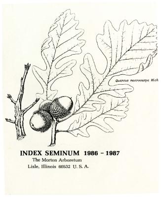 Index Seminum 1986-1987