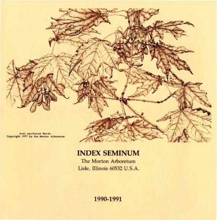Index Seminum 1990-1991