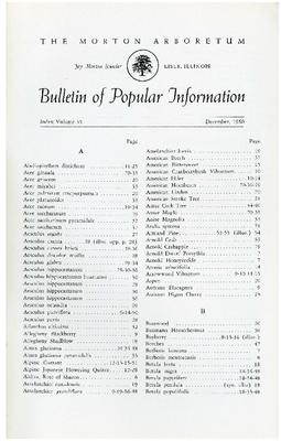 Bulletin of Popular Information V. 35 Index 