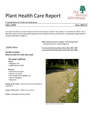 Plant Health Care Report: Issue 2010.12