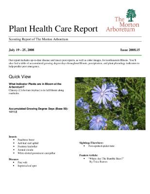 Plant Health Care Report: Issue 2008.15