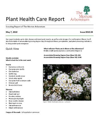 Plant Health Care Report: Issue 2010.04