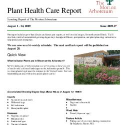Plant Health Care Report: Issue 2009.17
