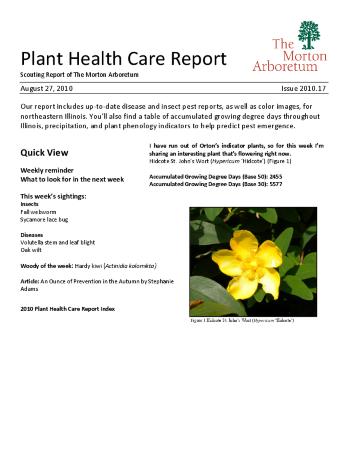 Plant Health Care Report: Issue 2010.17