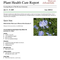Plant Health Care Report: Issue 2009.14