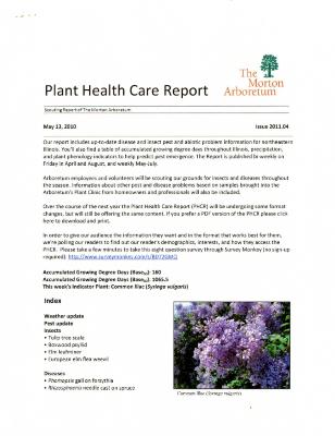 Plant Health Care Report: Issue 2011.04