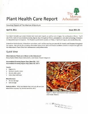 Plant Health Care Report: Issue 2011.01