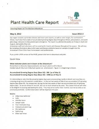 Plant Health Care Report: Issue 2012.3