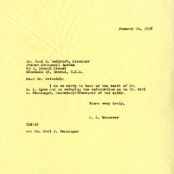 1958/01/20: E. Lowell Kammerer to Paul R. Weissich