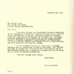 1952/12/18: E.L. Kammerer to Donald Wyman