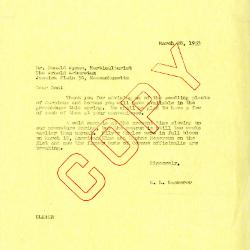 1953/03/28: E.L. Kammerer to Donald Wyman
