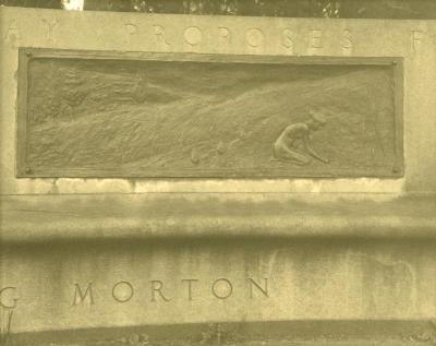 Arbor Lodge album: J. Sterling Morton Monument, bench detail