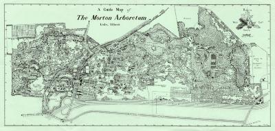 A Guide Map of The Morton Arboretum, Lisle, Illinois [1958?]