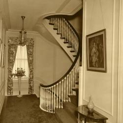 Morton Residence at Thornhill, 2nd floor hall with stairway to 3rd floor