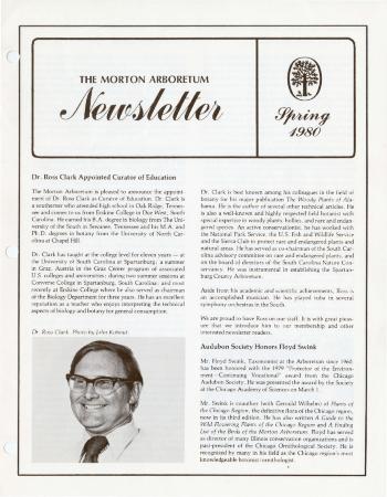 The Morton Arboretum Newsletter, Spring 1980