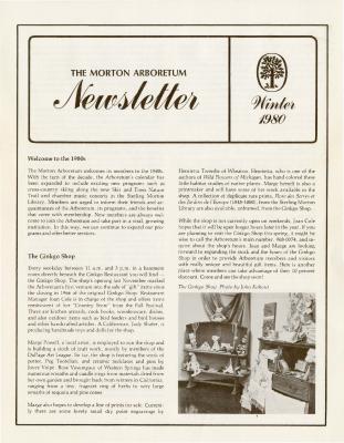The Morton Arboretum Newsletter, Winter 1980