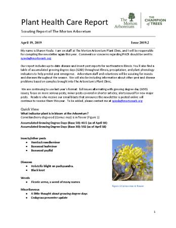 Plant Health Care Report: Issue 2019.2