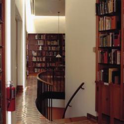 Sterling Morton Library, Reading Room, stairwell from west