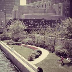 Chicago River Garden, between Randolph and Washington St.