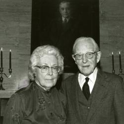 Clarence E. Godshalk's 90th birthday celebration scrapbook: Margaret and Clarence Godshalk