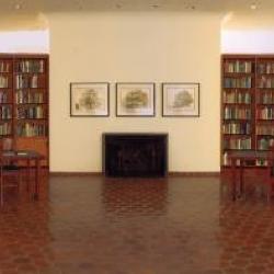 Reading Room of the Sterling Morton Library, panorama